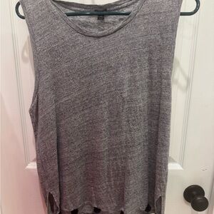 J. Crew Gray Sleeveless Top with Poms
